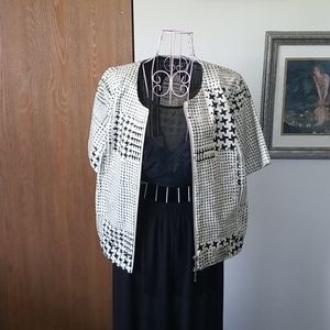 Houndstooth box jacket